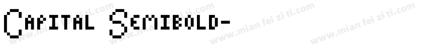 Capital Semibold字体转换